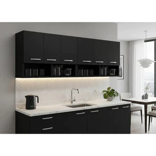 kit 2 Armários Parede 3 Portas Modular Nicho Multiuso Paneleiro em Oferta na Shopee