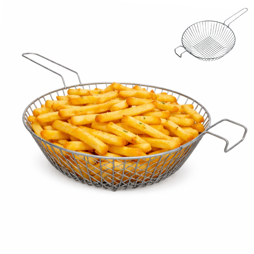 Cesto Niquelado com Alça para Fritateiras Industrial Resiste