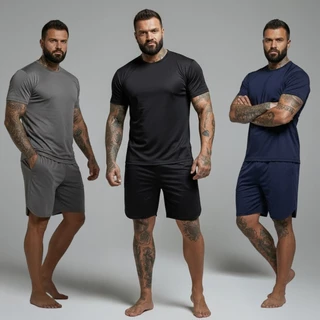 Pijama Curto Masculino Dry Fit em Oferta na Shopee