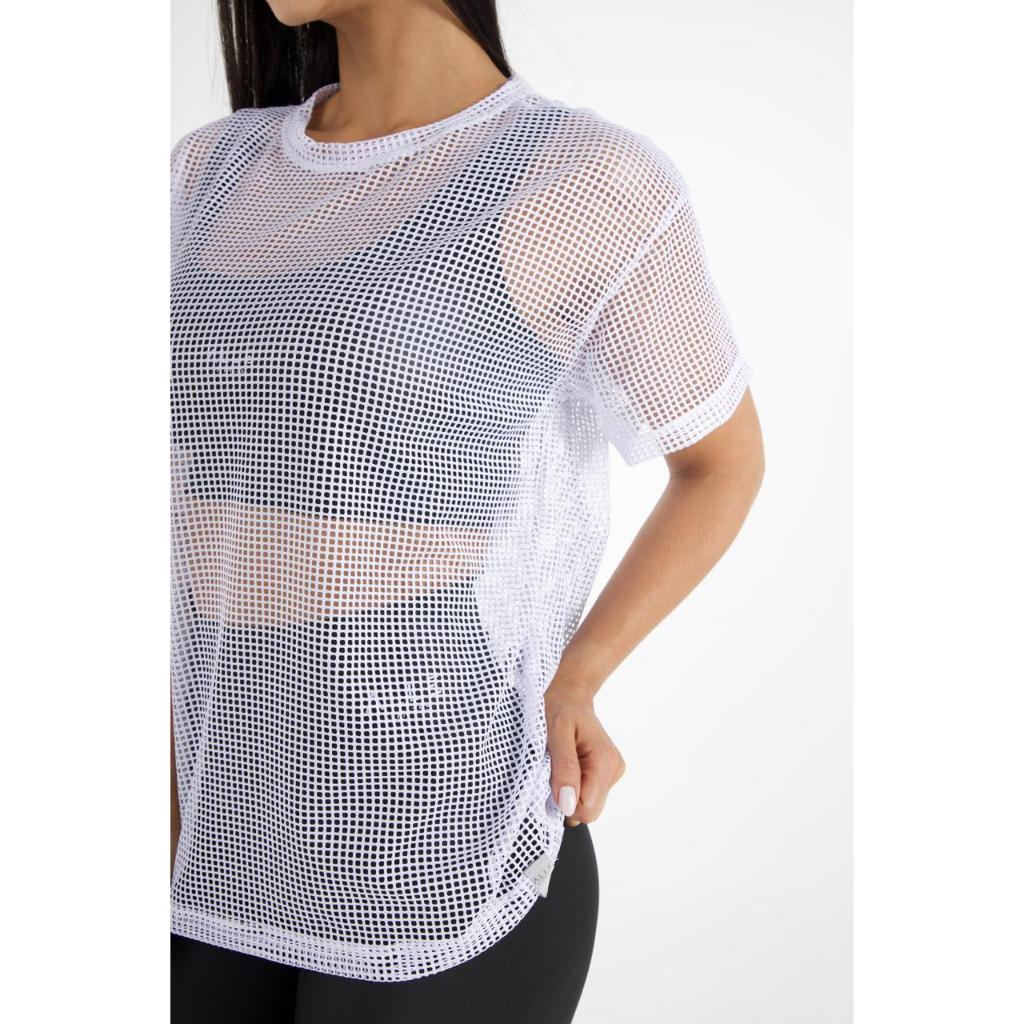 Blusa Fitness Feminina Academia furadinha Arrastão Oversized Leve ...
