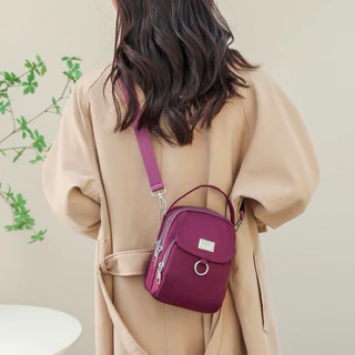Bolsa Feminina Pequena Nylon Impermeável Casual Transversal Tiracolo