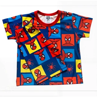 Pijama Infantil Menino-nino Verão Short + Camiseta personajes/heroe homem aranha 2-4-6-8-10 anos