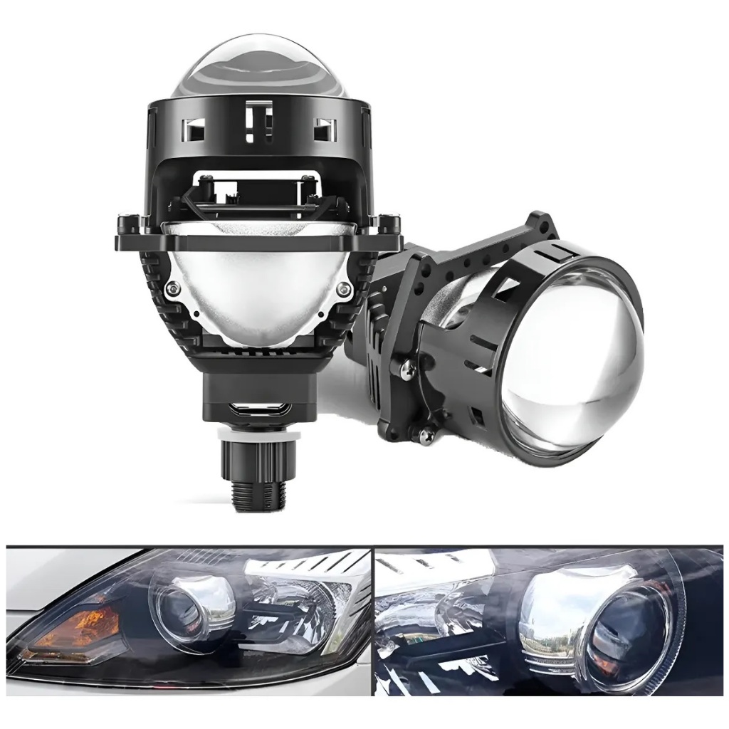 Par Bi Lente De Projetor Para Faróis H1 H4 H7 H11 3 " Angel Eyes Kit De Faróis Retrofit Universal em Oferta na Shopee