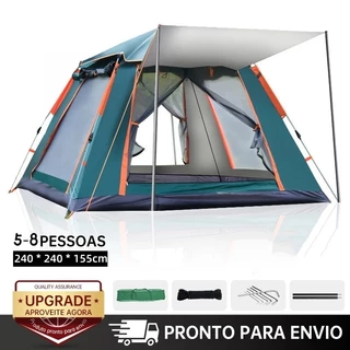 Barraca De Camping Automatica Upf 50+ Impermeavel 1500mm Grande Para 5-8 Pessoas 240 * 240 * 155cm em Oferta na Shopee