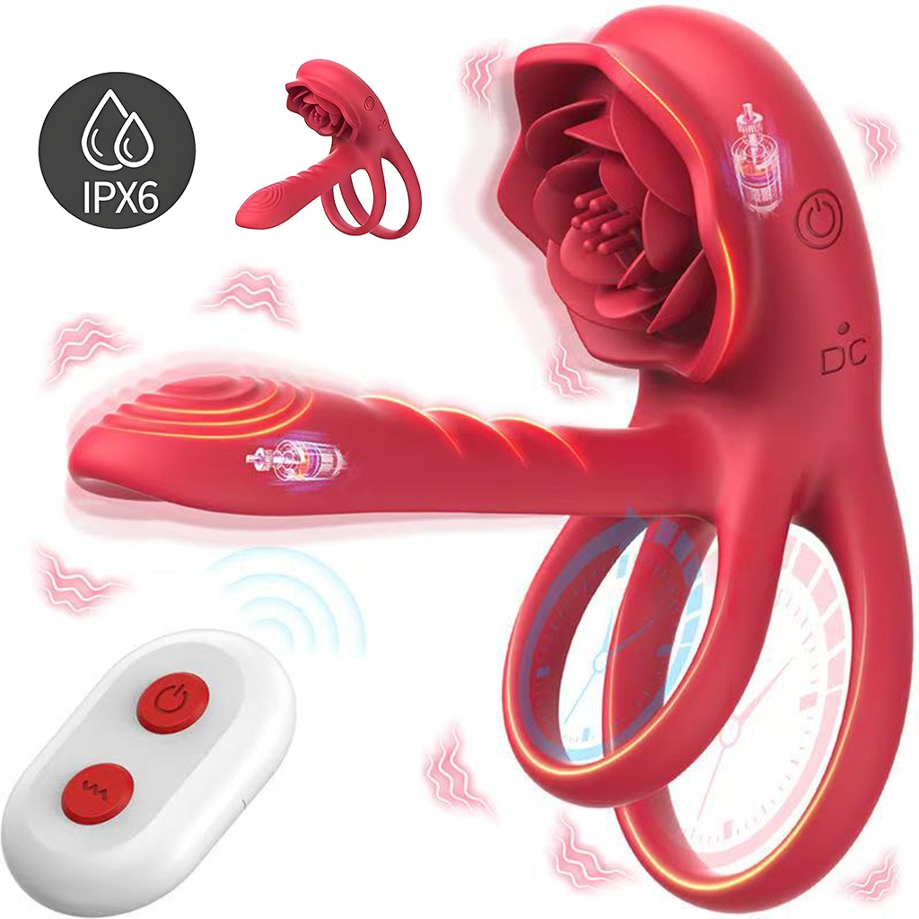 Vibrador Anel peniano Casal Retarda Ejaculação com Controle Estimula 10 Modos de vibração