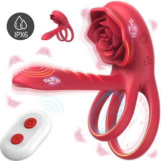 Vibrador Anel peniano Casal Retarda Ejaculação com Controle Estimula 10 Modos de vibração