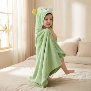 ✨【Novidades】Toalha De Banho Bebê Capuz Roupão Infantil Recém Nascido Criança Bichinho Bordado Absorvente 80 x 80cm em Oferta na Shopee