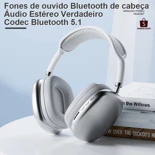 Fone de Ouvido Headphone Bluetooth com Cancelamento de Ativo de Ruído, Compatível com iOS e Android, Alto-falante estére em Oferta na Shopee