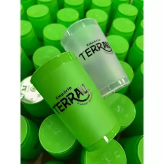 Kit 100 Mini Eco 250ml Personalizados Festas Eventos Empresas Logo Brindes Aniversário Confraternização Carnaval