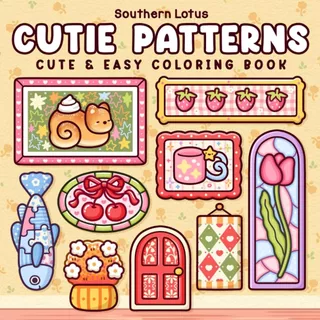 Cutie Patterns 40 Desenhos para colorir FOLHAS SOLTAS + Acetato NÃO VAI ENCADERNADO em Oferta na Shopee
