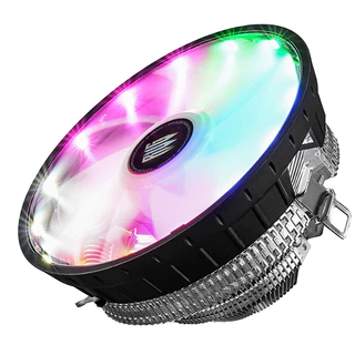 Cooler para Processador CPU Silencioso 1500rpm RGB 3Pinos Pc Intel LGA775 115X AMD AM2/3/4/5