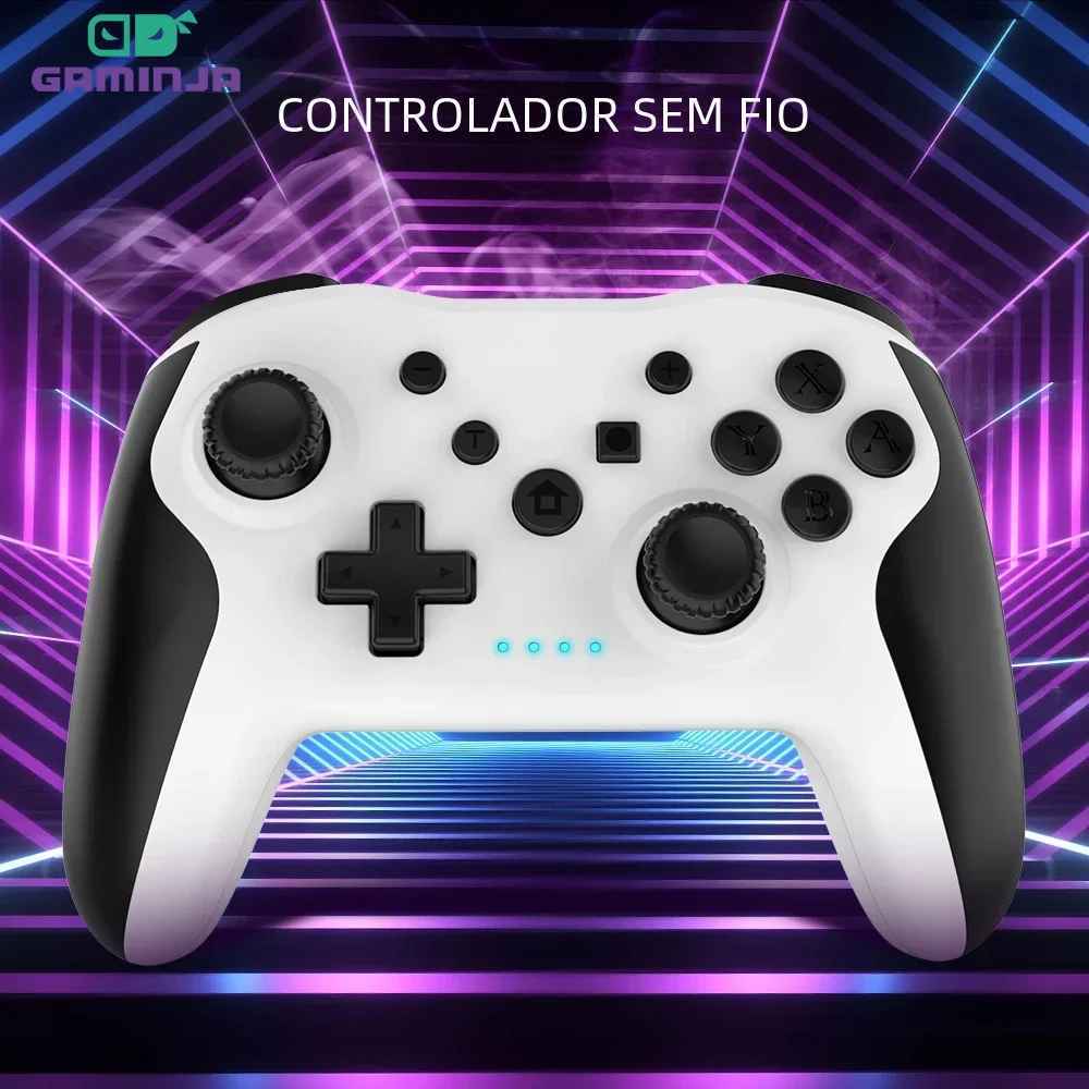 Controle Gamer Gaminja NS009 Bluetooth sem fio para nintendo switch pro ...