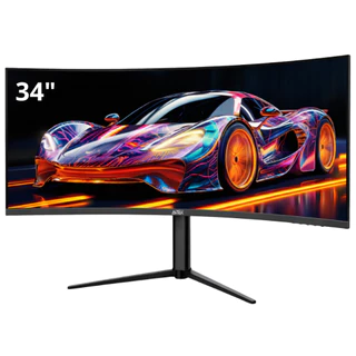 Monitor Curvo Gamer LED RGB 34” VA UltraWide QHD 4K 1ms 165Hz HDMI/DP/Áudio/USB G-Sync FreeSync em Oferta na Shopee