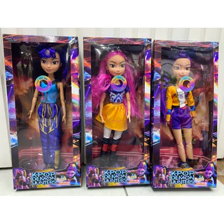 Boneca Articulada K-Pop, com musica real Demon Hunters 38cm Rumi Mira Zoey Brinquedo Anime para Fãs e Colecionadores