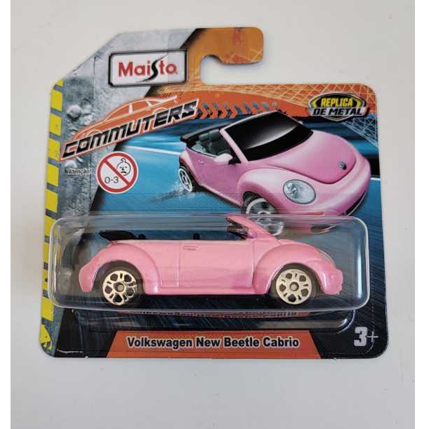 Miniatura Maisto - Volkswagen New Beetle Cabrio – (Fusca Rosa