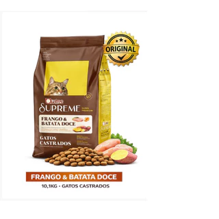 Ração Quatree Supreme para Gatos Castrados sabor Frango e Batata Doce 10.1 Kg