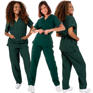 Farda Hospitalar Pijama Cirúrgico Conjunto Oxford Enfermagem Uniforme Privativos