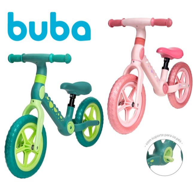 BICICLETA DE EQUILIBRIO SEM PEDAL BUBA INFANTIL MENINO OU MENINA DINO ...