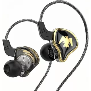 Fone De Ouvido Qkz Ak6 Ares Profissional Retorno De Palco Dj Preto em Oferta na Shopee