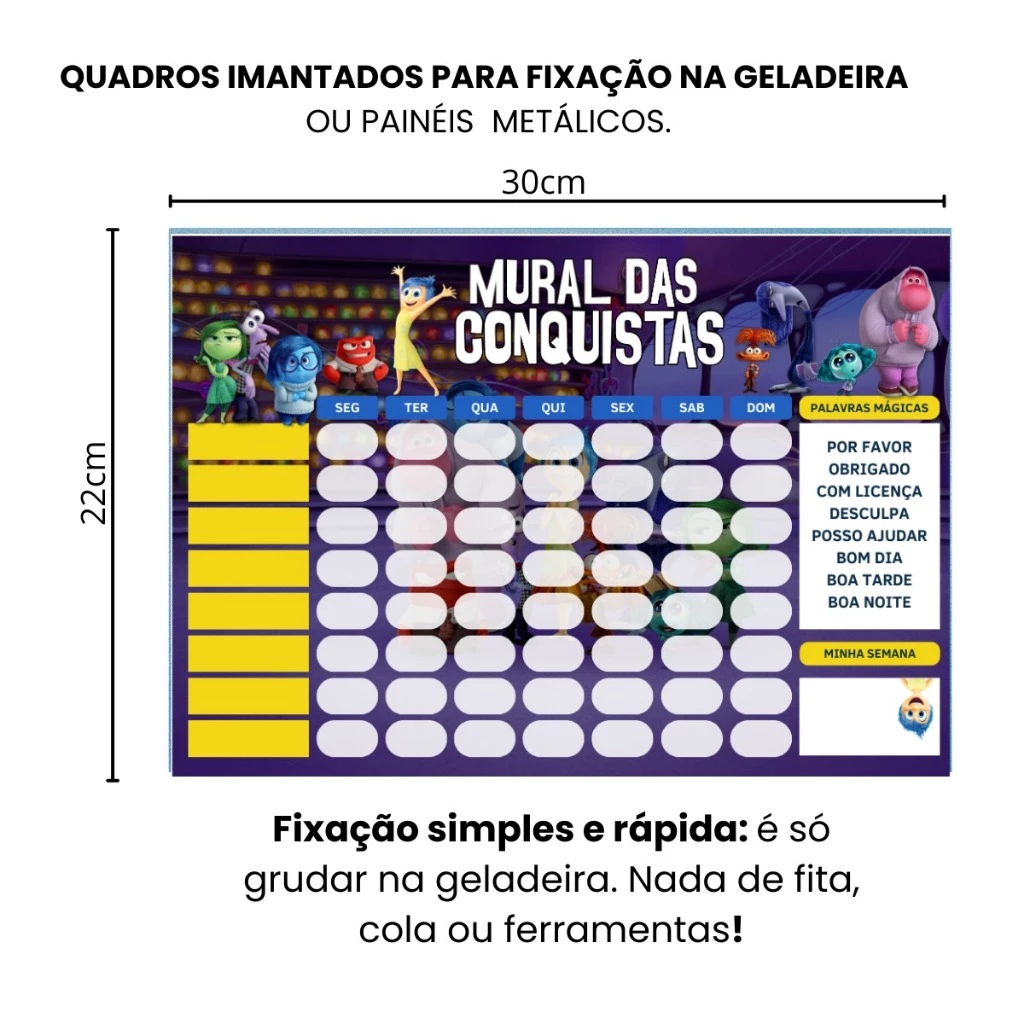 Quadro de tarefas infantil - Pool de Ofertas
