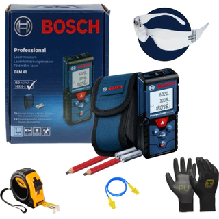 Trena A Laser Profissional 40 Metros Glm 40 Bosch Com Kit em Oferta na Shopee