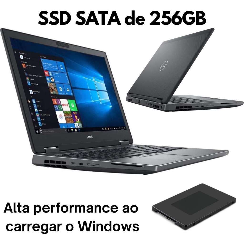 Notebook Dell Precision 7530 Core I7 Ssd 512gb 16gb video dedicado