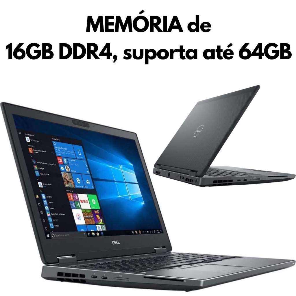 Notebook Dell Precision 7530 Core I7 Ssd 512gb 16gb video dedicado