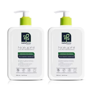 Kit 2x Natuphil Loção Hidratante 500ml para Peles Sensíveis e Ressecadas Natuflores em Oferta na Shopee