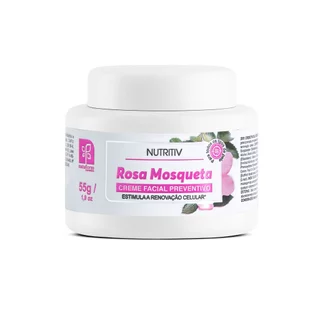 Nutritiv Creme Facial Preventivo Rosa Mosqueta 55g Regenera e Fortalece Natuflores em Oferta na Shopee