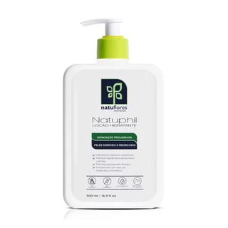 Natuphil Loção Hidratante 500ml para Peles Sensíveis e Ressecadas Natuflores