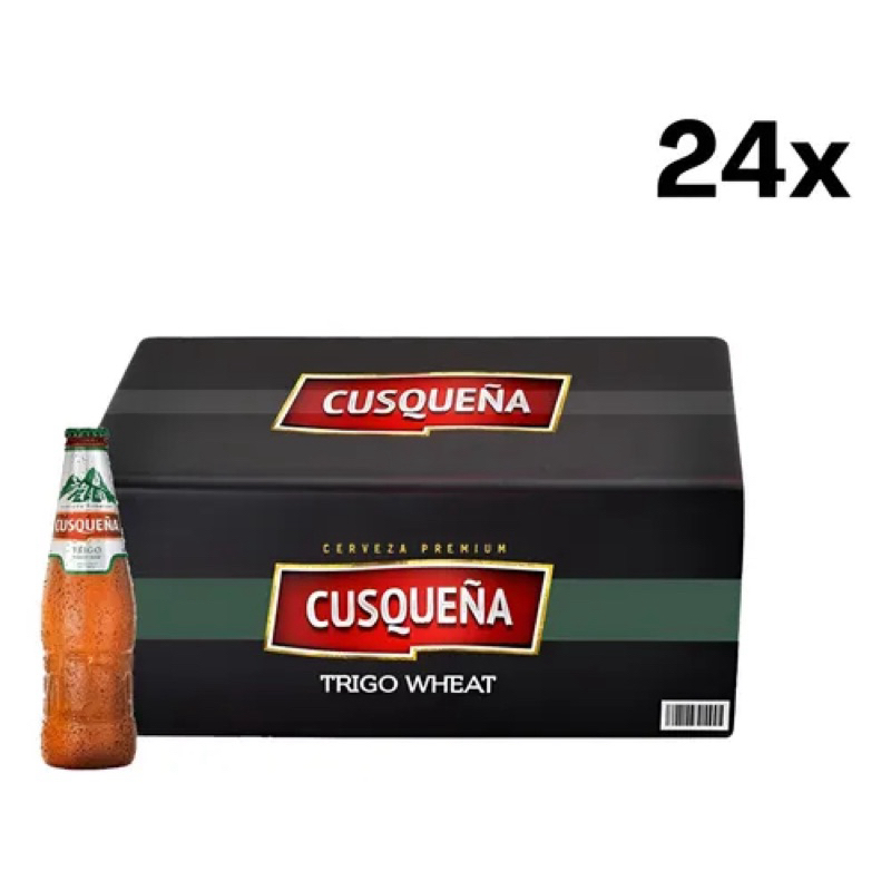Caixa Cerveja Peruana Cusqueña Trigo 330ml (24 unidades) | Shopee Brasil