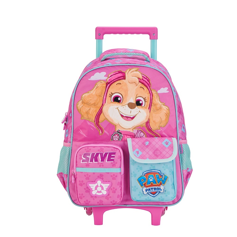Mochila de Rodinhas Escolar da Patrulha Canina Skye Tam.16 | Shopee Brasil
