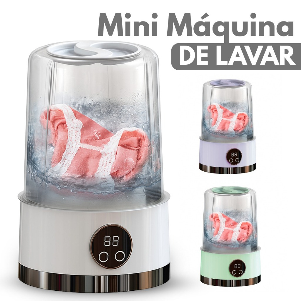 Mini Lavadora Automática 1000ml USB – Para Roupas Íntimas, Calcinhas e Meias