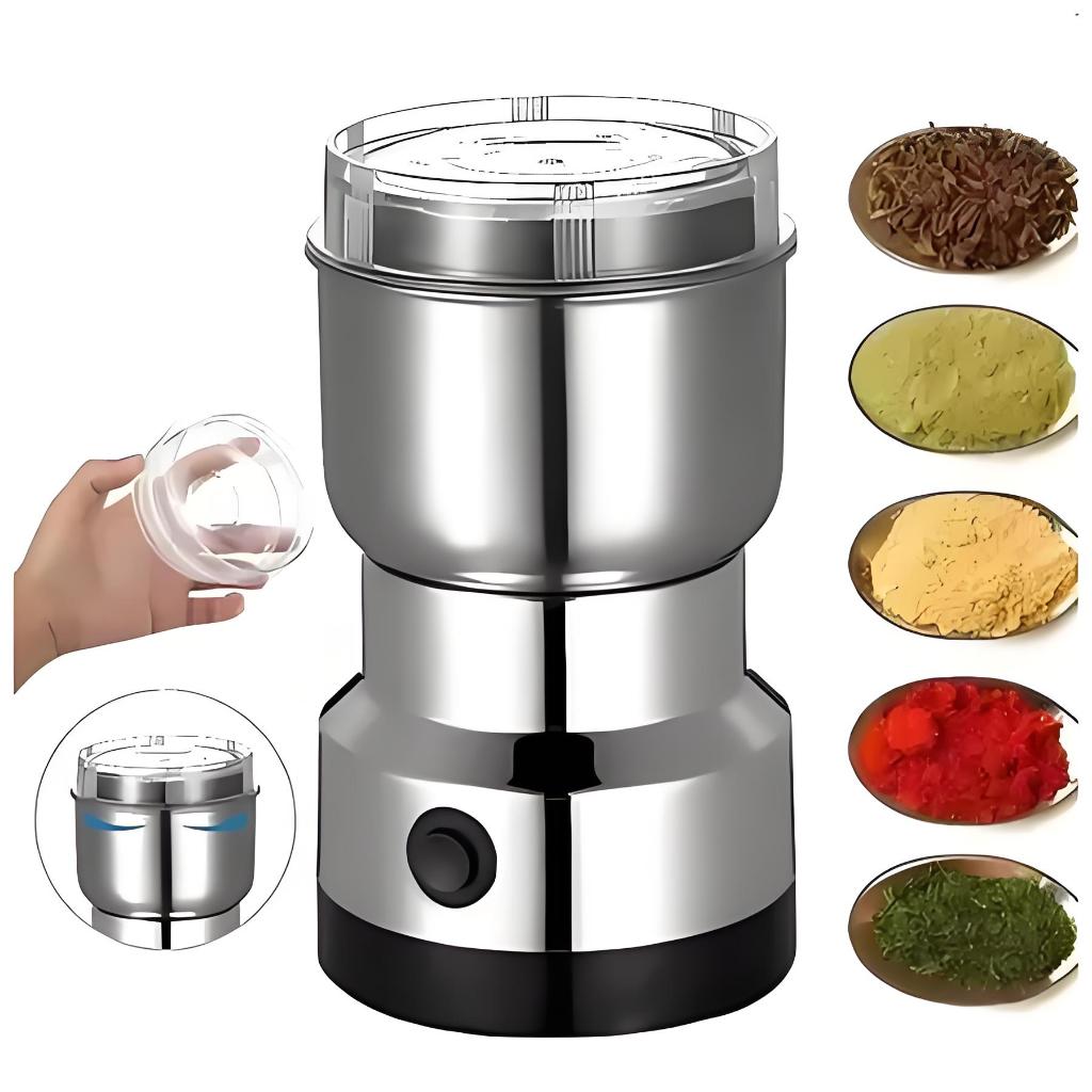 Moedor de Grãos Elétrico 220V - Aço Inoxidável 4 Lâminas, Id