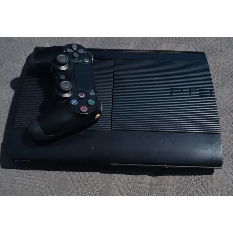 Console PS3 Super Slim Blanche 12 Go - Pour Pièces / Ne Fonctionne Pas