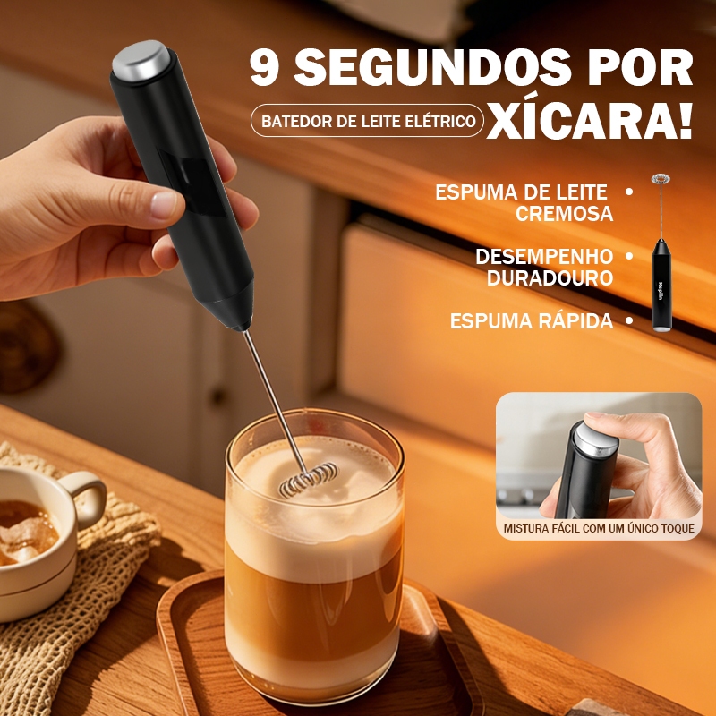 Mini Mixer Portátil Misturador de Bebidas Batedor Espumador 