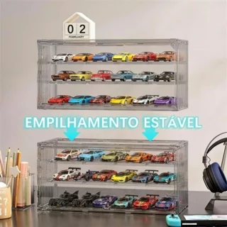 Caixa de Armazenamento Exibição Miniaturas de Carros Acrílico Grande com Tampa Tansparente para Bonecos Marvel em Oferta na Shopee