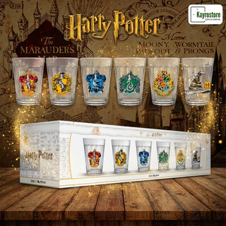 Kit 6 Copos Americanos 190ml Harry Potter Casas Allmix Coleção Filme Presente Amigos jogo de copo