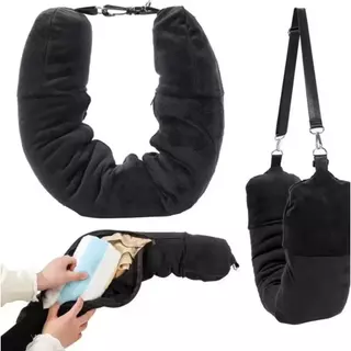 Travesseiro de Viagem U - Almofada de Pescoço Com Enchimento De Roupas Portátil para Viagem em Oferta na Shopee