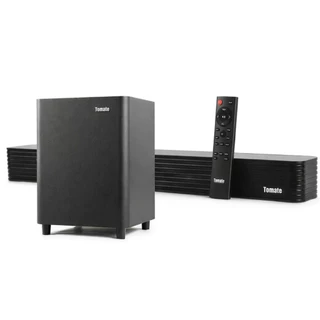 Kit Caixa de Som Soundbar Bluetooth 100W RMS com Subwoofer Som Surround HDMI ARC USB AUX TV Bivolt em Oferta na Shopee