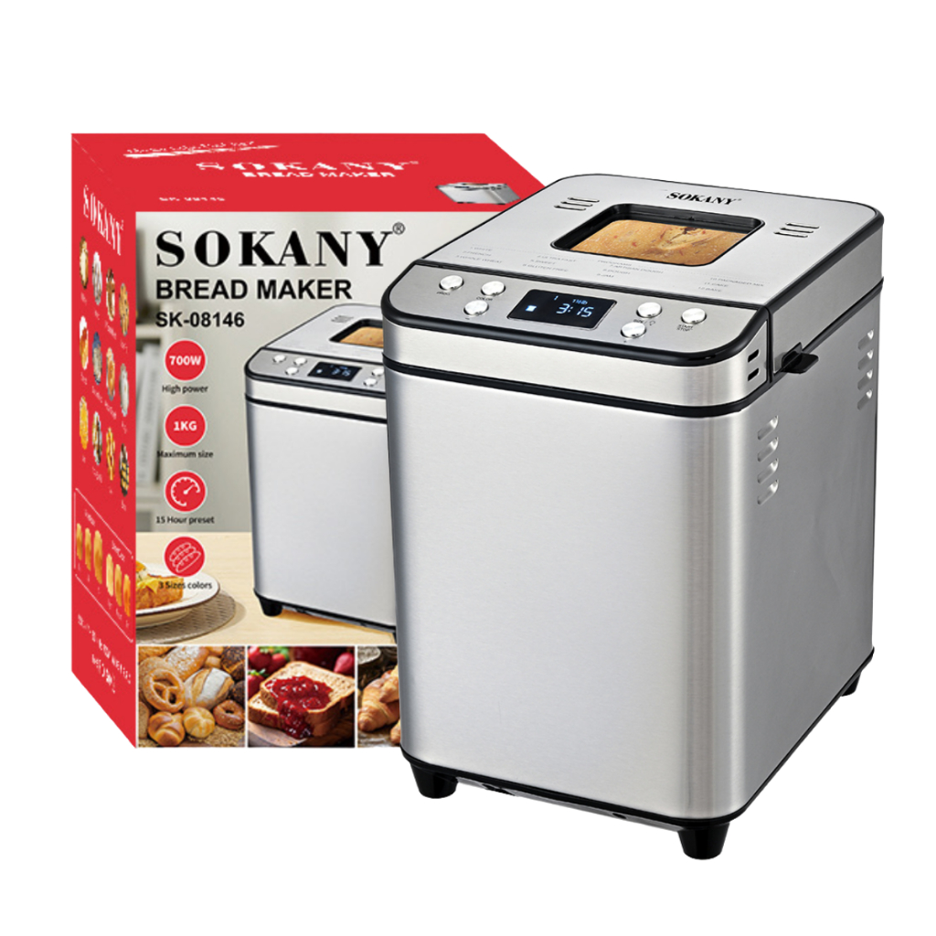 Máquina de Pão Caseiro Automática Elétrica com Timer Program