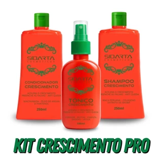 Combo Pro+ (3x3cF) Sidarta Crescimento Capilar -- Tônico Explosivo + Shampoo + Condicionador: em Oferta na Shopee