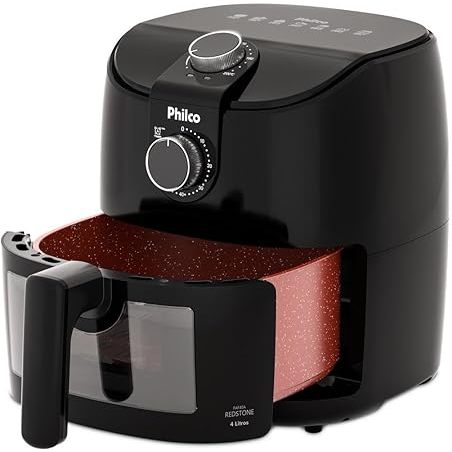 Air Fryer Philco 4L Revestimento Redstone 1500W PAF40A | Shopee Brasil