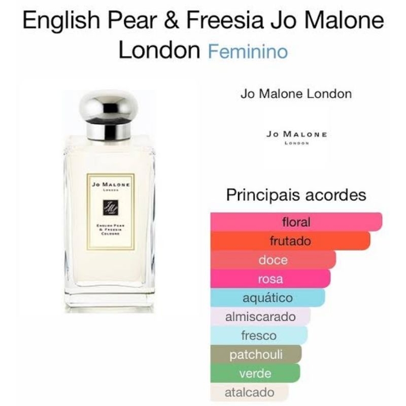 Jo Malone london English Pear & Freesia | Shopee Brasil