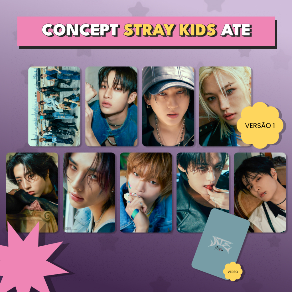 BG68.Stray.Kids - Photocards fandmade K-pop - cards colecionáveis
