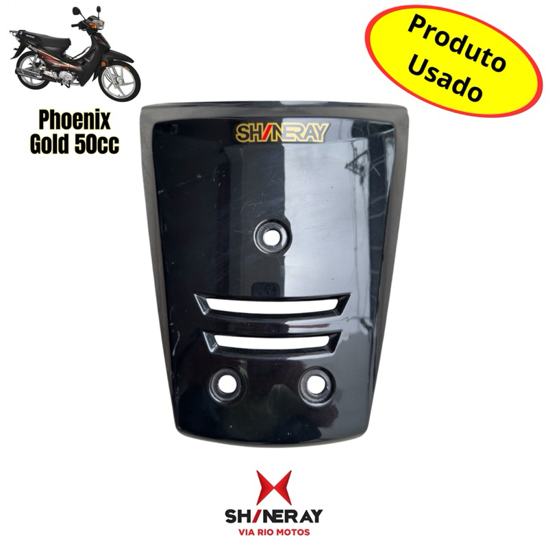 Carenagem frontal da Shineray Phoenix Gold 50cc Preta Original Usada ...