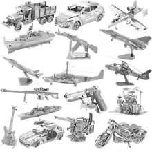 quebra cabeça 3D Metal Puzzle Modelos variados