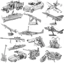 quebra cabeça 3D Metal Puzzle Modelos variados