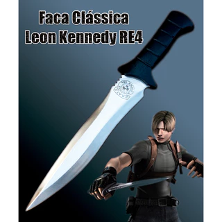 Faca Clássica Leon Kennedy Resident Evil 4 Cosplay Decoração Impressão 3D
