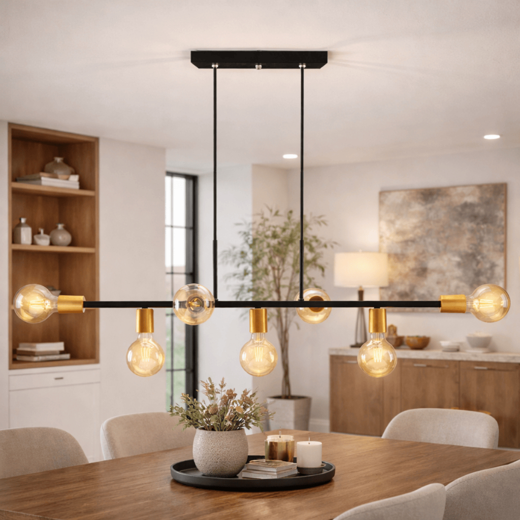 Luminária de teto Pendente Jabuticaba 7 Lâmpadas 1,2m de cabo
